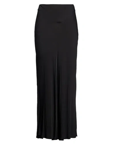 Twinset Woman Maxi Skirt Black Size 14 Viscose