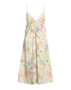 Shop Twinset Woman Midi Dress Beige Size 8 Cotton