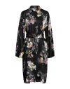 Twinset Woman Midi Dress Black Size 12 Polyester In Black