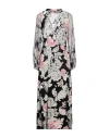 Twinset Woman Midi Dress Black Size 4 Viscose, Polyester In Black