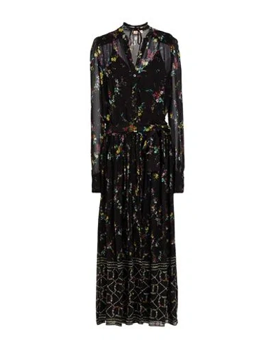 Twinset Woman Midi Dress Black Size 4 Polyester