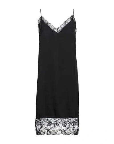 Twinset Woman Midi Dress Black Size 6 Polyamide