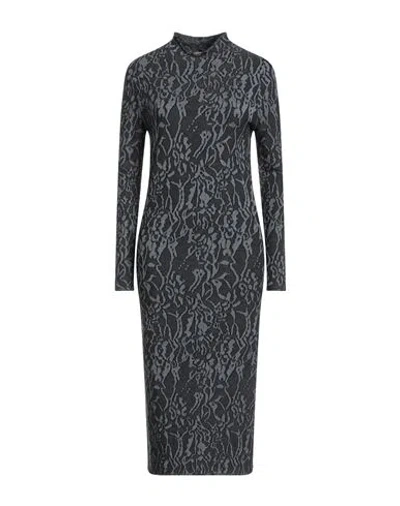 Twinset Woman Midi Dress Black Size Xs Viscose, Polyester