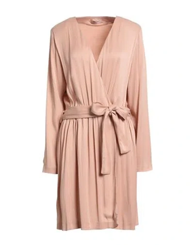 Twinset Woman Midi Dress Blush Size 12 Viscose In Gold