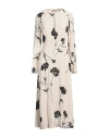 Twinset Woman Midi Dress Cream Size 14 Viscose In White