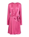 Twinset Woman Midi Dress Fuchsia Size 12 Viscose
