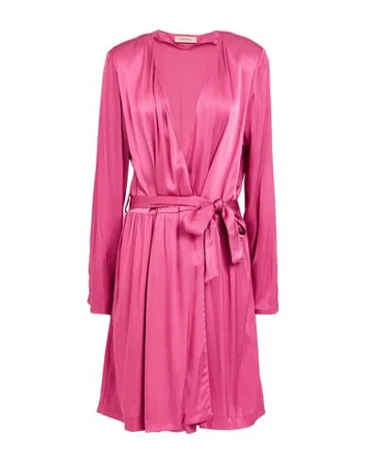Twinset Woman Midi Dress Fuchsia Size 12 Viscose