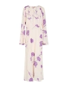 Twinset Woman Midi Dress Ivory Size 14 Viscose In Wisteria