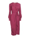 Twinset Woman Midi Dress Mauve Size 10 Viscose In Purple