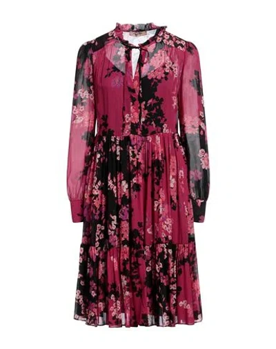 Twinset Woman Midi Dress Mauve Size 12 Viscose In Purple