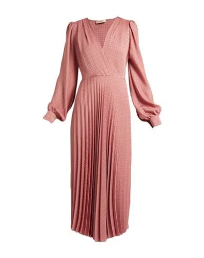 Twinset Woman Midi Dress Pastel Pink Size 8 Polyester