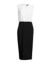 Twinset Woman Midi Dress White Size 14 Polyester, Elastane In White