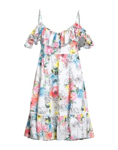 Twinset Woman Midi Dress White Size M Cotton