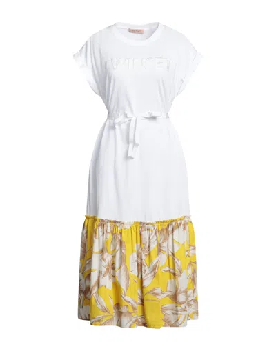 Twinset Midi Dresses In White