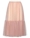 Twinset Woman Midi Skirt Blush Size Xs/s Polyethylene In Pink