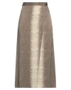 Twinset Woman Midi Skirt Military Green Size 10 Viscose In Green