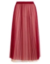 Twinset Woman Midi Skirt Red Size 8 Polyester In Red