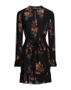 Twinset Woman Mini Dress Black Size 6 Viscose In Black