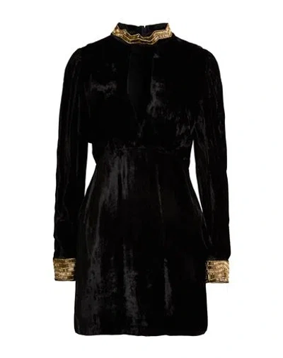 Twinset Woman Mini Dress Black Size 6 Viscose