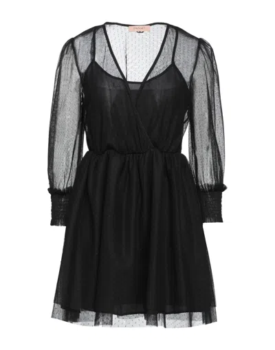 Twinset Short Dresses In Black
