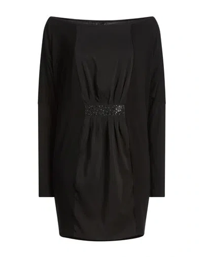 Twinset Woman Mini Dress Black Size M Viscose, Elastane, Polyester