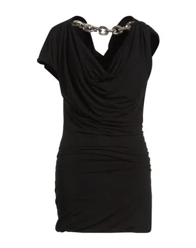 Twinset Woman Mini Dress Black Size S Viscose, Elastane
