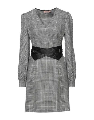 Twinset Short Dresses In Grey
