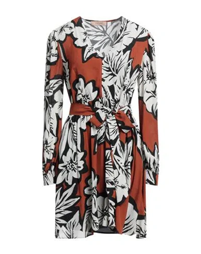 Twinset Woman Mini Dress Ivory Size 14 Viscose In White