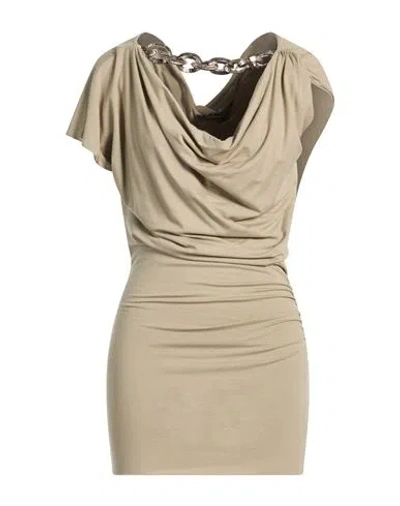 Twinset Woman Mini Dress Sand Size Xs Viscose, Elastane In Neutral