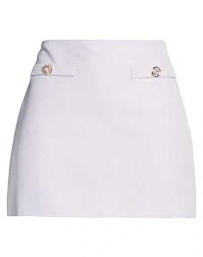 Twinset Woman Mini Skirt Lilac Size 10 Viscose, Linen In Purple