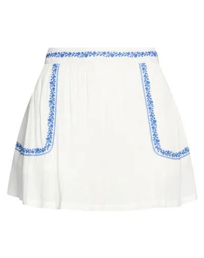 Twinset Woman Mini Skirt Off White Size Xs Viscose In Multi
