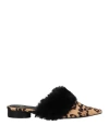 TWINSET TWINSET WOMAN MULES & CLOGS SAND SIZE 7 LEATHER