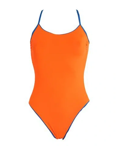Twinset Woman One-piece Swimsuit Orange Size 36 B Polyester, Elastane