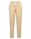 Twinset Woman Pants Beige Size 12 Cotton, Linen, Acetate In Beige
