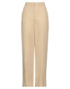 Twinset Woman Pants Beige Size 14 Cotton, Linen In Beige