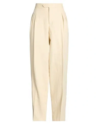 Twinset Woman Pants Beige Size 8 Cotton, Linen In Neutral
