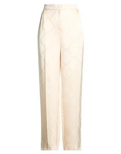 Twinset Woman Pants Beige Size 8 Lyocell, Viscose In Neutral