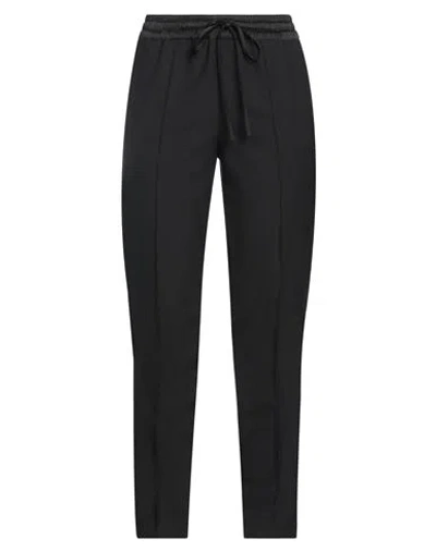 Twinset Woman Pants Black Size 12 Polyester, Wool, Elastane, Acetate, Viscose