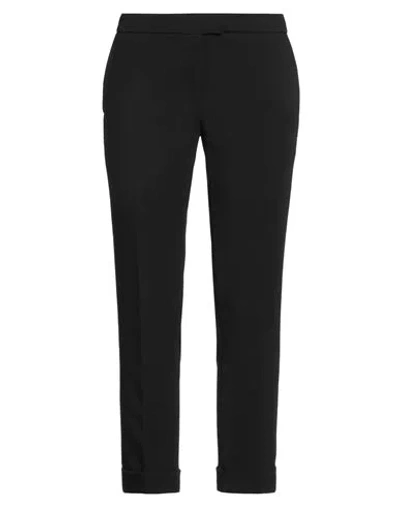 Twinset Woman Pants Black Size 6 Polyester, Viscose, Elastane