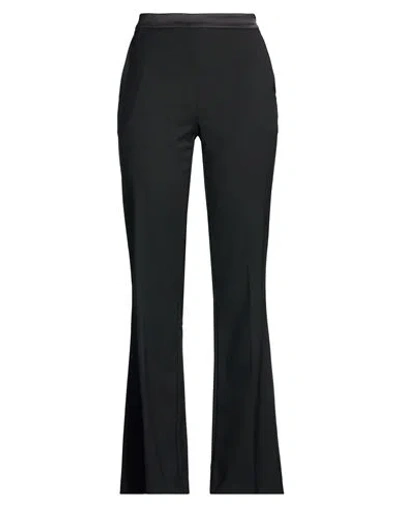 Twinset Woman Pants Black Size 6 Polyester, Wool, Viscose, Elastane