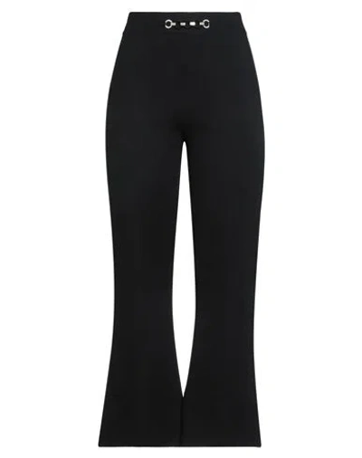 Twinset Woman Pants Black Size L Viscose, Polyamide, Polyester, Elastane