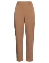 Twinset Woman Pants Camel Size L Polyester, Viscose, Elastane In Brown