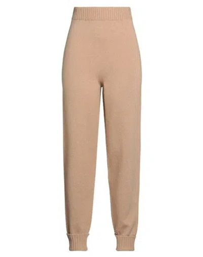 Twinset Woman Pants Camel Size M Wool, Cashmere, Polyester In Brown