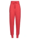 Twinset Woman Pants Coral Size M Virgin Wool, Cashmere In Red