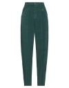 TWINSET TWINSET WOMAN PANTS DEEP TEAL SIZE 4 COTTON, ELASTANE