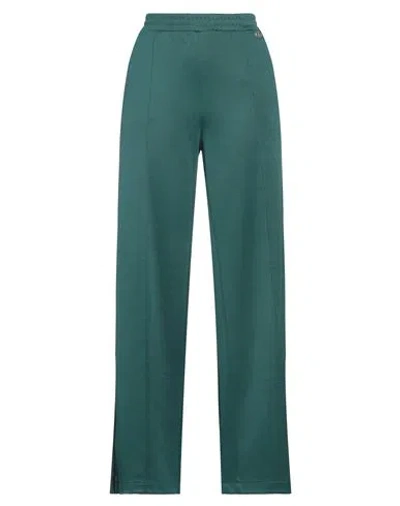 Twinset Woman Pants Emerald Green Size 4 Polyester, Cotton