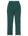 Twinset Woman Pants Green Size 8 Cotton, Elastane In Green