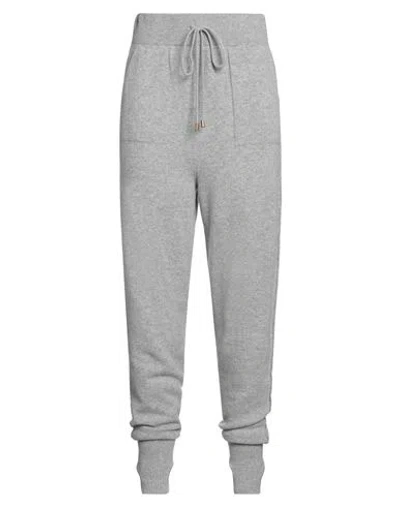 Twinset Woman Pants Grey Size M Virgin Wool, Cashmere In Gray