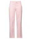 Twinset Woman Pants Light Pink Size 10 Cotton, Linen In Pink