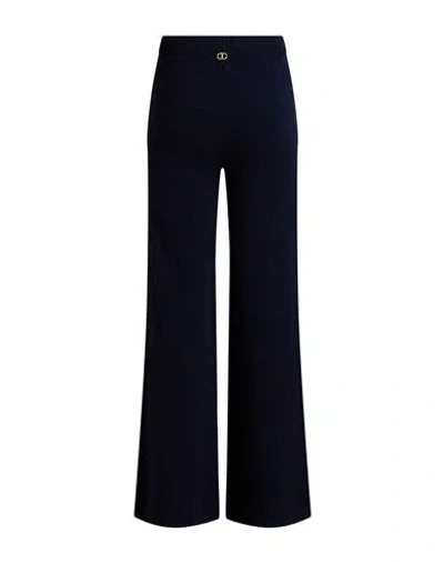 Twinset Woman Pants Navy Size Xs Wool, Viscose, Polyamide, Cashmere In Blue